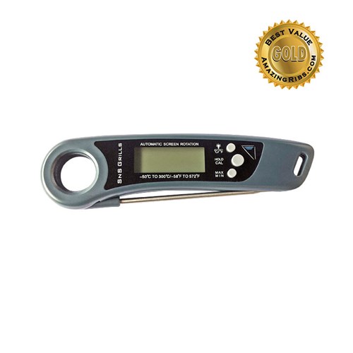 Цифровой термометр для мяса SNS-100, Slow ‘N Sear, карманный - фото 8451