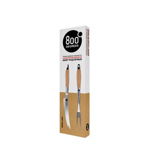 Набор разделочный вилка и нож Premium Line  800 Degrees Barbecue Trancher Set
